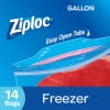 Ziploc Freezer Bags, Gallon, 14 count